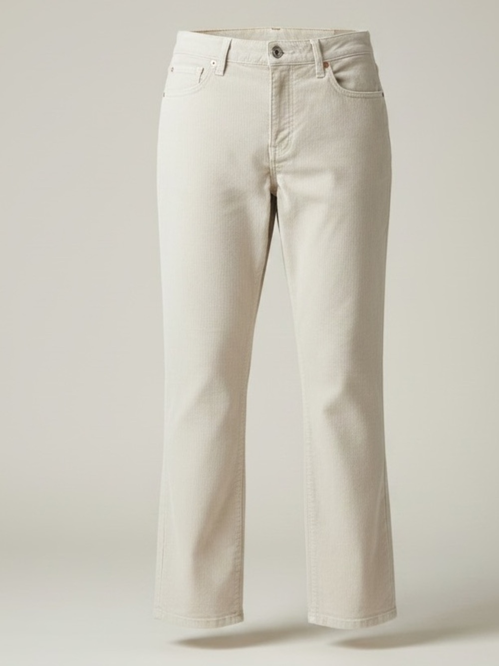 J.Crew Corduroy Pants Womens 26 Beige Stretch 5 Pocket Straight Casual Preppy